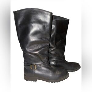 L.L. Bean Black Rugged Sole Boots 8.5